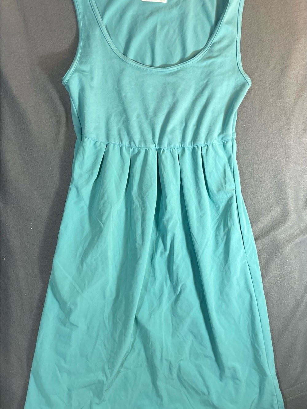 Columbia Titanium Omni-Shade Dress XS Aqua Blue Tank Empire Waist Pockets TL5029